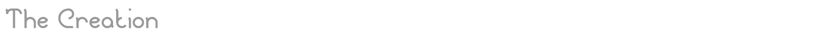 The Creation font preview
